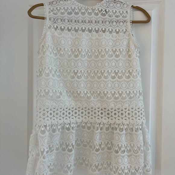 Gorgeous Alexis lace peplum cut out blouse - Picture 2 of 4